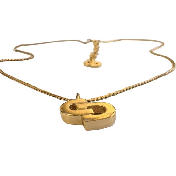 Chistian Dior Offset CD Initial Necklace - Picture 4 of 11